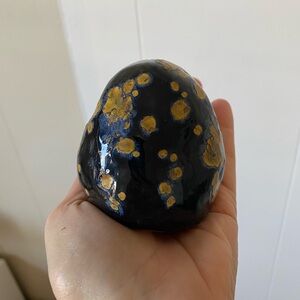 Handmade Handpainted Concrete Totem Paperweight Sculpture